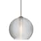 Besa Lighting Kristall 6 Cord Pendant, Clear, Bronze Finish, 1x5W LED 1XT-461500-LED-BR - alternate 1
